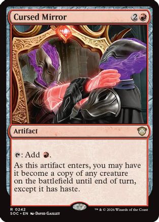Cursed Mirror (SOC-242) [Commander: Secrets of Strixhaven]