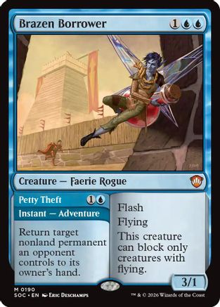 Brazen Borrower (SOC-190) [Commander: Secrets of Strixhaven]