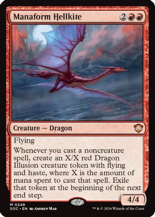 Manaform Hellkite (SOC-248) [Commander: Secrets of Strixhaven]