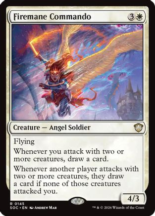 Firemane Commando (SOC-145) [Commander: Secrets of Strixhaven]