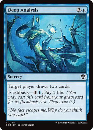Deep Analysis (SOC-194) [Commander: Secrets of Strixhaven]
