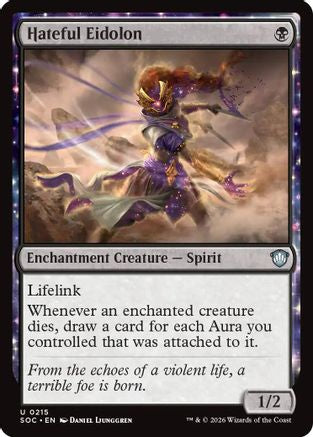 Hateful Eidolon (SOC-215) [Commander: Secrets of Strixhaven]