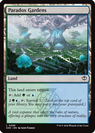 Paradox Gardens (SOS-258) [Secrets of Strixhaven] Foil