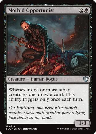 Morbid Opportunist (SOC-219) [Commander: Secrets of Strixhaven]