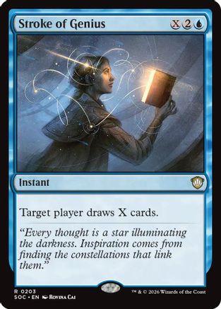 Stroke of Genius (SOC-203) [Commander: Secrets of Strixhaven]