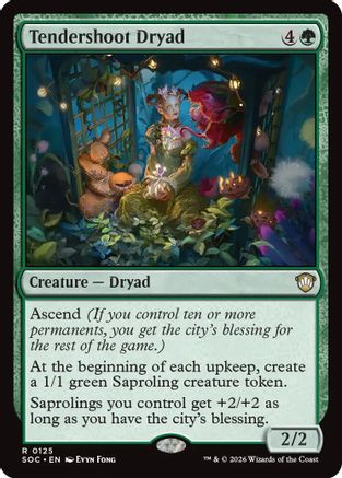 Tendershoot Dryad (SOC-125) [Commander: Secrets of Strixhaven]