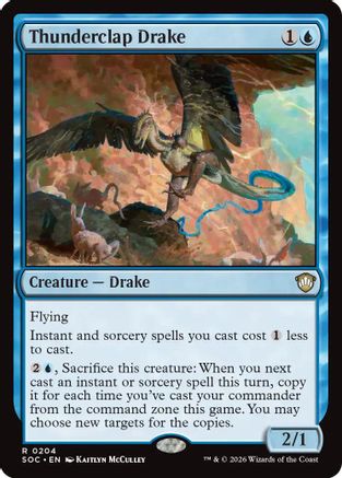 Thunderclap Drake (SOC-204) [Commander: Secrets of Strixhaven]