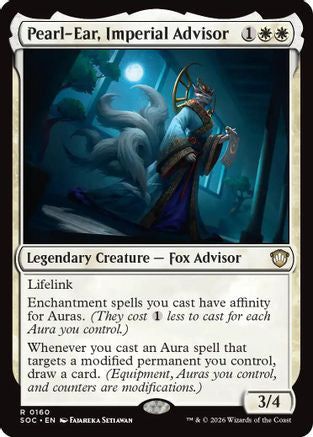 Pearl-Ear, Imperial Advisor (SOC-160) [Commander: Secrets of Strixhaven]