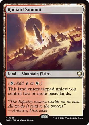 Radiant Summit (SOC-396) [Commander: Secrets of Strixhaven]