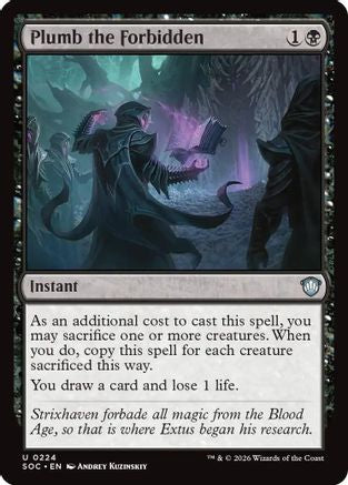 Plumb the Forbidden (SOC-224) [Commander: Secrets of Strixhaven]