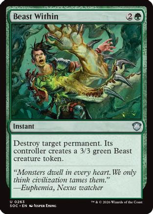 Beast Within (SOC-263) [Commander: Secrets of Strixhaven]