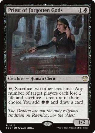 Priest of Forgotten Gods (SOC-225) [Commander: Secrets of Strixhaven]