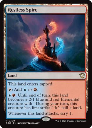 Restless Spire (SOC-399) [Commander: Secrets of Strixhaven]