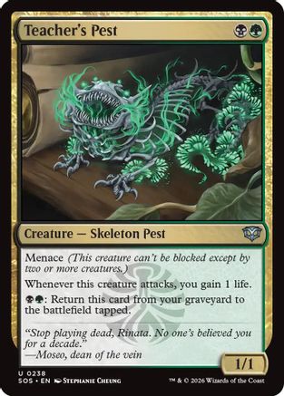Teacher's Pest (SOS-238) [Secrets of Strixhaven] Foil
