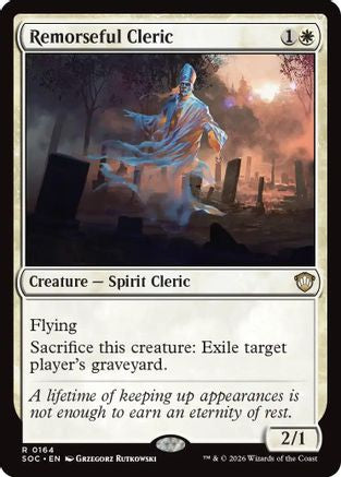Remorseful Cleric (SOC-164) [Commander: Secrets of Strixhaven]