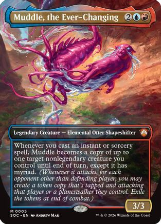 Muddle, the Ever-Changing (Borderless) (SOC-005) [Commander: Secrets of Strixhaven]