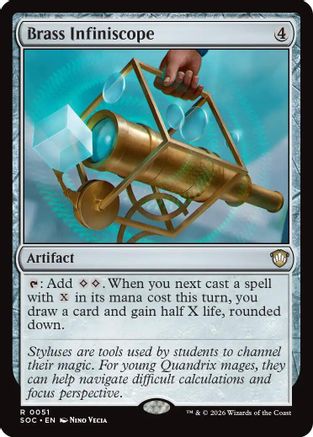 Brass Infiniscope (SOC-051) [Commander: Secrets of Strixhaven]