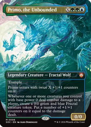 Primo, the Unbounded (Borderless) (SOC-006) [Commander: Secrets of Strixhaven]