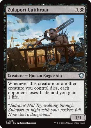 Zulaport Cutthroat (SOC-233) [Commander: Secrets of Strixhaven]