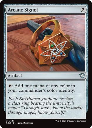 Arcane Signet (SOC-127) [Commander: Secrets of Strixhaven]