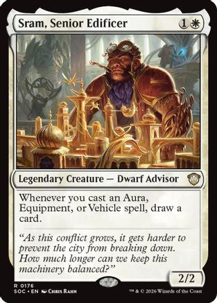 Sram, Senior Edificer (SOC-176) [Commander: Secrets of Strixhaven]