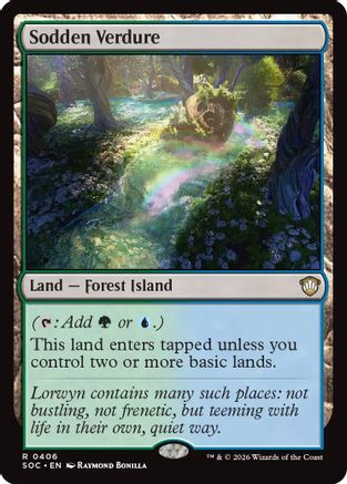 Sodden Verdure (SOC-406) [Commander: Secrets of Strixhaven]