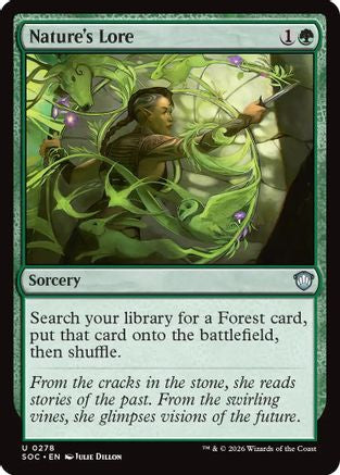 Nature's Lore (SOC-278) [Commander: Secrets of Strixhaven]