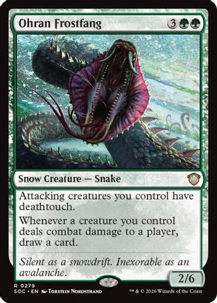 Ohran Frostfang (SOC-279) [Commander: Secrets of Strixhaven]