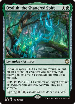 Ozolith, the Shattered Spire (SOC-281) [Commander: Secrets of Strixhaven]