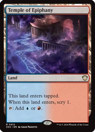 Temple of Epiphany (SOC-412) [Commander: Secrets of Strixhaven]