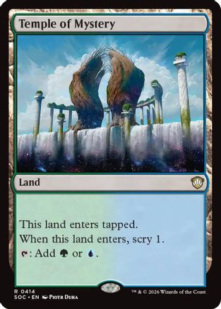 Temple of Mystery (SOC-414) [Commander: Secrets of Strixhaven]