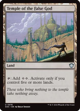 Temple of the False God (SOC-416) [Commander: Secrets of Strixhaven]