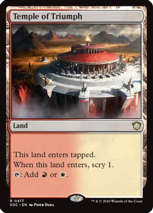 Temple of Triumph (SOC-417) [Commander: Secrets of Strixhaven]