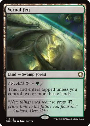 Vernal Fen (SOC-419) [Commander: Secrets of Strixhaven]
