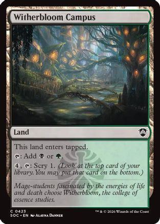 Witherbloom Campus (SOC-423) [Commander: Secrets of Strixhaven]