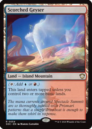 Scorched Geyser (SOC-054) [Commander: Secrets of Strixhaven]