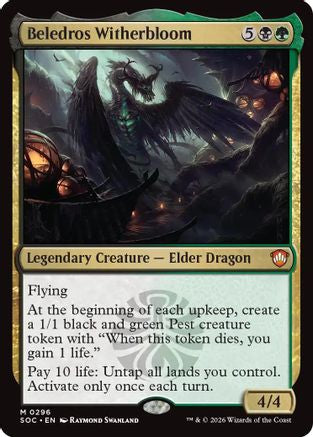 Beledros Witherbloom (SOC-296) [Commander: Secrets of Strixhaven]