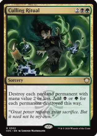 Culling Ritual (SOC-302) [Commander: Secrets of Strixhaven]