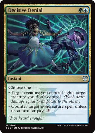 Decisive Denial (SOC-304) [Commander: Secrets of Strixhaven]
