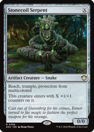 Stonecoil Serpent (SOC-356) [Commander: Secrets of Strixhaven]