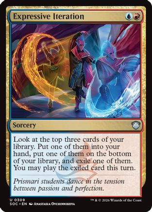 Expressive Iteration (SOC-309) [Commander: Secrets of Strixhaven]