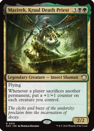 Mazirek, Kraul Death Priest (SOC-319) [Commander: Secrets of Strixhaven]