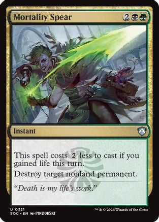 Mortality Spear (SOC-321) [Commander: Secrets of Strixhaven]