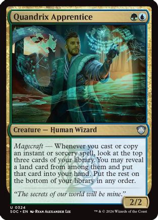 Quandrix Apprentice (SOC-324) [Commander: Secrets of Strixhaven]