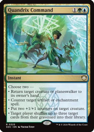 Quandrix Command (SOC-325) [Commander: Secrets of Strixhaven]