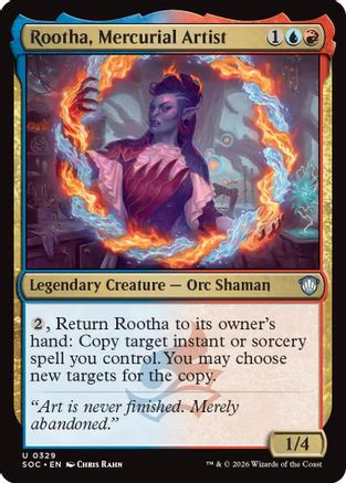 Rootha, Mercurial Artist (SOC-329) [Commander: Secrets of Strixhaven]