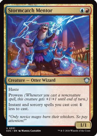 Stormcatch Mentor (SOC-331) [Commander: Secrets of Strixhaven]