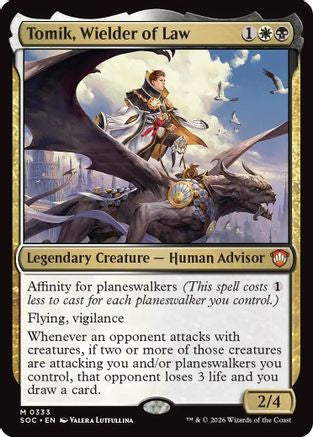 Tomik, Wielder of Law (SOC-333) [Commander: Secrets of Strixhaven]