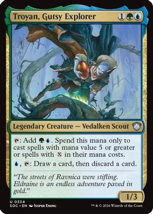 Troyan, Gutsy Explorer (SOC-334) [Commander: Secrets of Strixhaven]