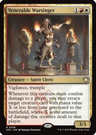 Venerable Warsinger (SOC-336) [Commander: Secrets of Strixhaven]